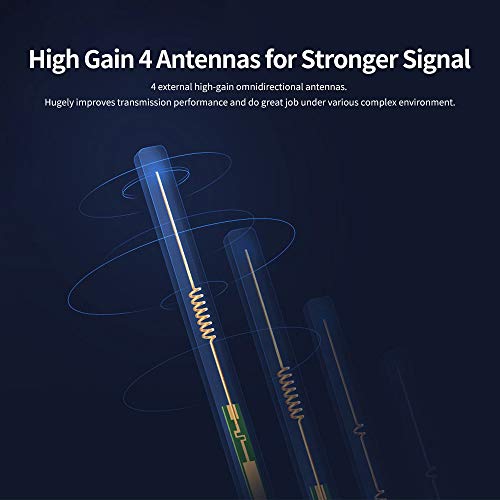 Xiaomi Router 4A WiFi inalámbrico 2.4GHz 5GHz Banda Dual 1200Mbps WiFi Repeater 4 Antenas de Alta Ganancia 64MB Memoria App Control Extensor de Red para Uso en el hogar y la Oficina (Blanco)