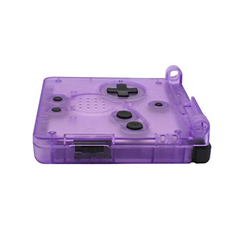 Xingsiyue Reemplazo Transparente Claro Púrpura la Carcasa Caja Case con Lente y Destornillador para Gameboy Advance SP GBA SP Console