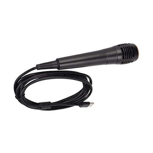 XINL Micrófono con Cable, Micrófono para Juegos, Compatible con Todo el Ancho, Cable Negro de 10 Pies para Wii