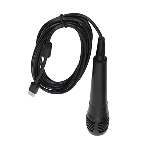 XINL Micrófono con Cable, Micrófono para Juegos, Compatible con Todo el Ancho, Cable Negro de 10 Pies para Wii