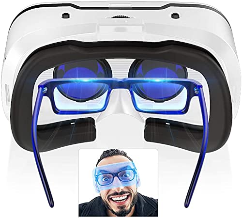 XIXIDIAN Gafas de Realidad Virtual, 3D Somatosensory Game VR Vidrio de Realidad Virtual, VR Detachable y Auriculares Inteligentes portátiles, Experiencia panorámica de 360 ​​Grados y cómodo para Usar