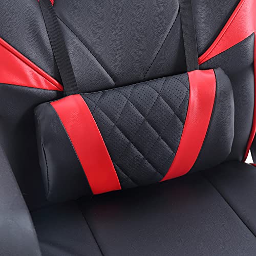 XTR-X10, Silla Gamer, Silla de Oficina Gaming Estudio o Escritorio, Acabado en Símil Piel Negro y Rojo, Medidas: 57 cm (Ancho) x 60 cm (Fondo) x 101-109 cm (Alto)