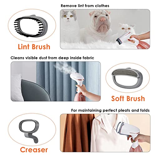 YTBLF Clothes Steamer, 1500W Handheld Garment Steamer Vertical and Horizontal Ironing Wrinkle Remover, 18s Fast Heat-up and 280 ML Capacity for Home, Office and Travel