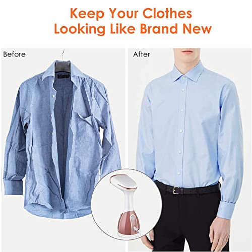 YTBLF Clothes Steamer, 1500W Handheld Garment Steamer Vertical and Horizontal Ironing Wrinkle Remover, 18s Fast Heat-up and 280 ML Capacity for Home, Office and Travel