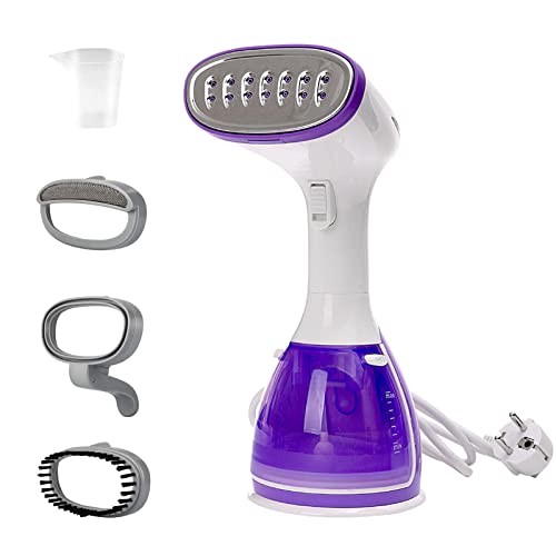 YTBLF Clothes Steamer, 1500W Handheld Garment Steamer Vertical and Horizontal Ironing Wrinkle Remover, 18s Fast Heat-up and 280 ML Capacity for Home, Office and Travel