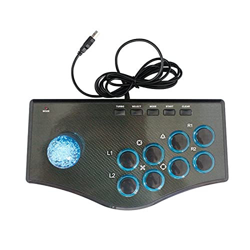 YUNXIAN Accesorios de Consola de Juegos Arcade Fight Stick PC Fighter Game Controller Fighting Joystick Fit para PC Computer XInput/PC DirectInput/Palanca de Mando (Color : Computer Joystick)