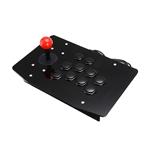 YUNXIAN Accesorios de Consola de Juegos Arcade Joystick USB Fighting Stick Controlador de Juegos Gamepad Video Game Fit para computadoras de Escritorio de PC Palanca de Mando (Color : Blue)