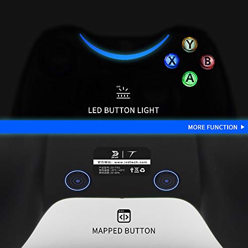 ZD -T+ [Bluetooth] Controlador de juegos inalámbrico para Steam Nintendo Switch, ordenador portátil/PC (Win7-Win10), Android Smartphone Tablet VR (ZD-T+(azul)