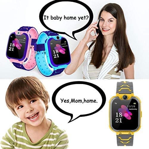 Zeerkeer Reloj Inteligente para Niños,La Musica Smartwatch 3-12 años Niñas con Cámara Ranura para Tarjeta SIM Juego de Pantalla Táctil Regalo