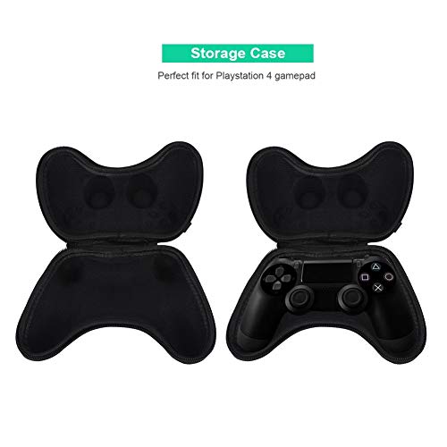 Zerone Estuche portátil para PS4, Estuche portátil de Viaje con Bolsa de Viaje para Playstation 4 Controller Gamepad, Shockproof (Negro)