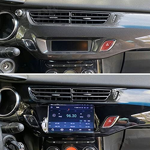 ZWNAV 1 DIN para Citroen C3 DS3 2010-2016 Android Reproductor Multimedia Pantalla Coche en el Tablero Video Audio Radio Receptor Navegación GPS Unidad Principal Estéreo automático (Black 64G Carplay)