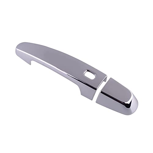 ZXCMNB susongxianyinzhengpingbaihuoshanghang 8pcs Plata Coche Smart Smart Key ORONA Puertas CUBRADAS Cubiertas DE Decoración de Adornos for Chevrolet Blazer 2019 2020 2021