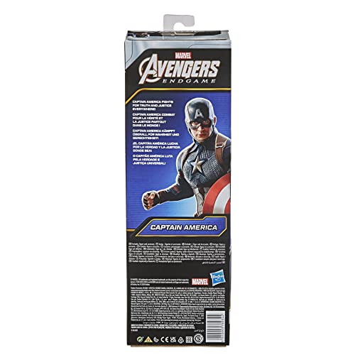 Marvel Avengers Titan Hero Series - Figura de acción de Capitán América de 30 cm, Edad: 4+