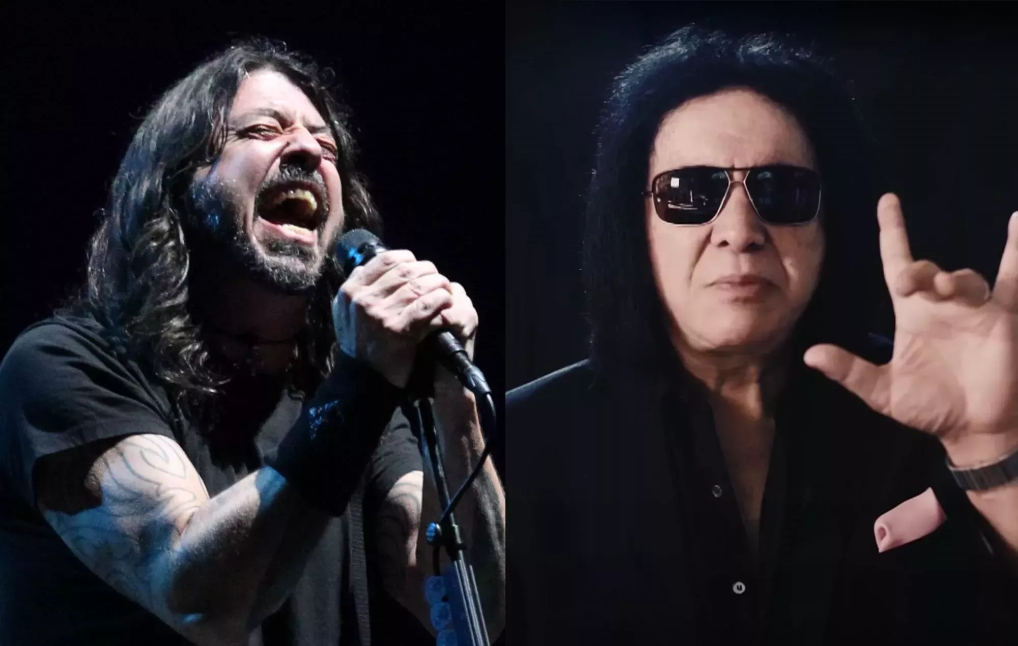 Mira cómo Foo Fighters saca a Gene Simmons de KISS en su concierto de Las Vegas