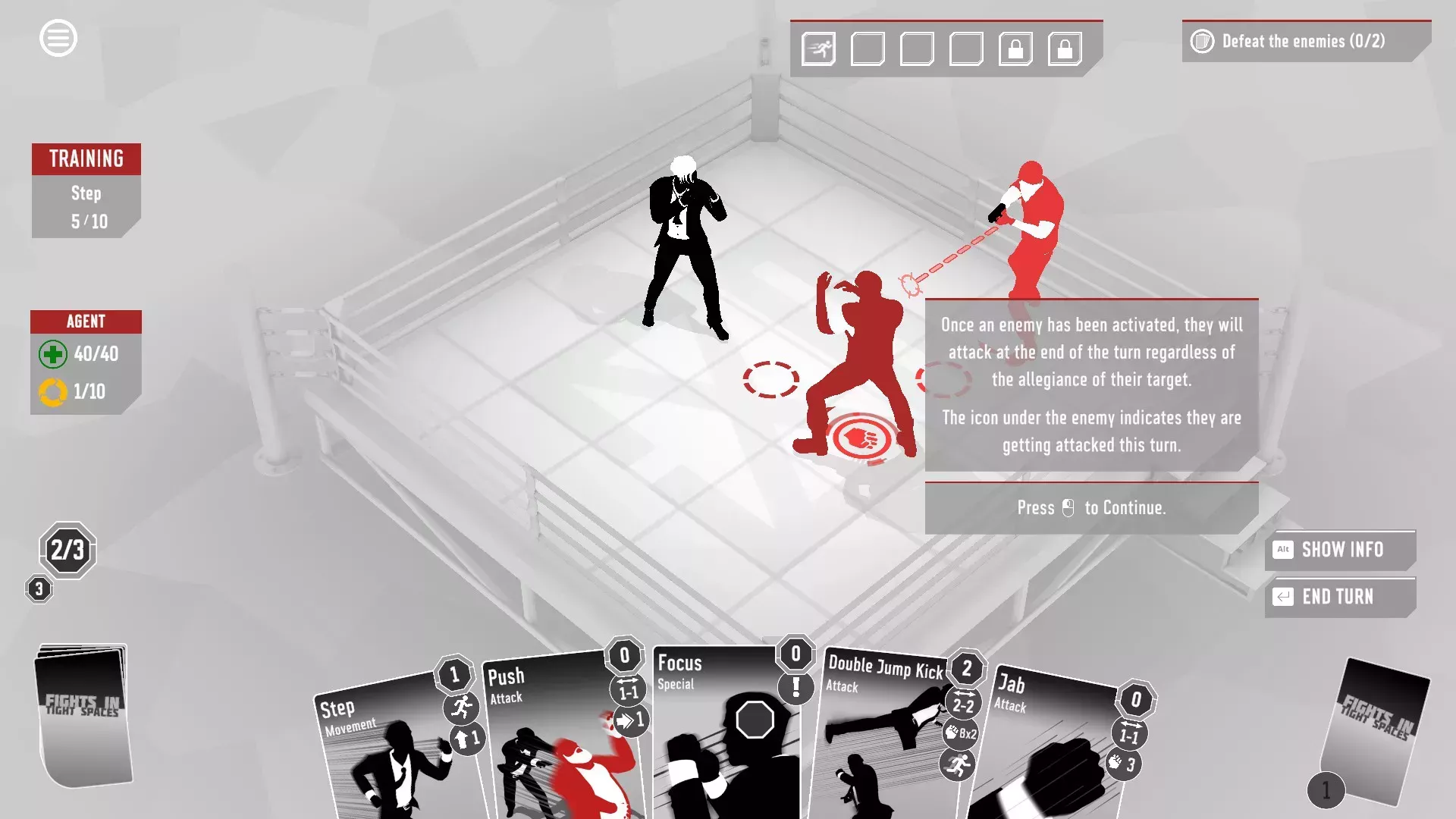 Revisión de Peleas en espacios reducidos