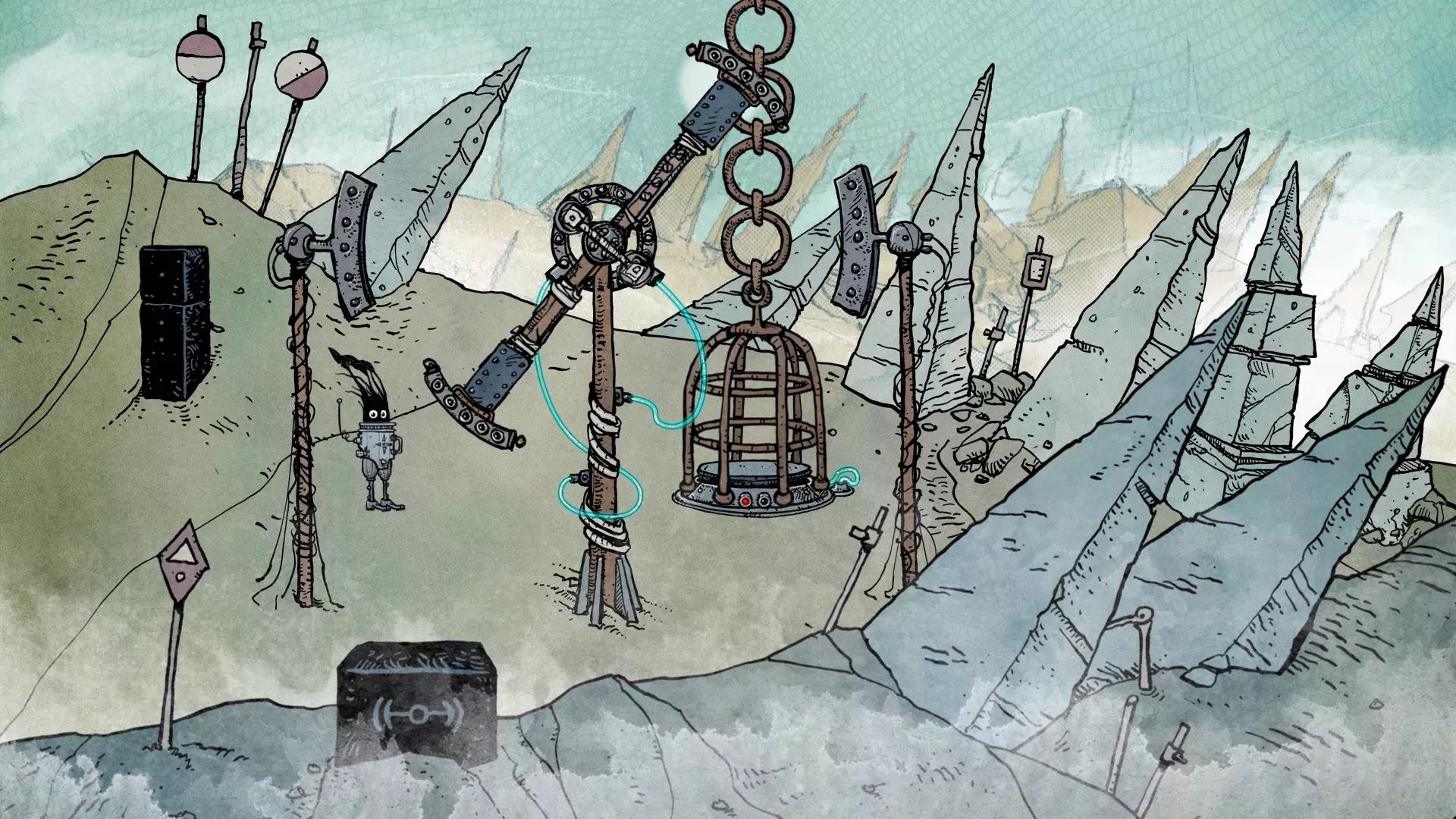 Slice of Sea quiere que apuntes y hagas clic en cada centímetro de sus paisajes ilustrados a mano