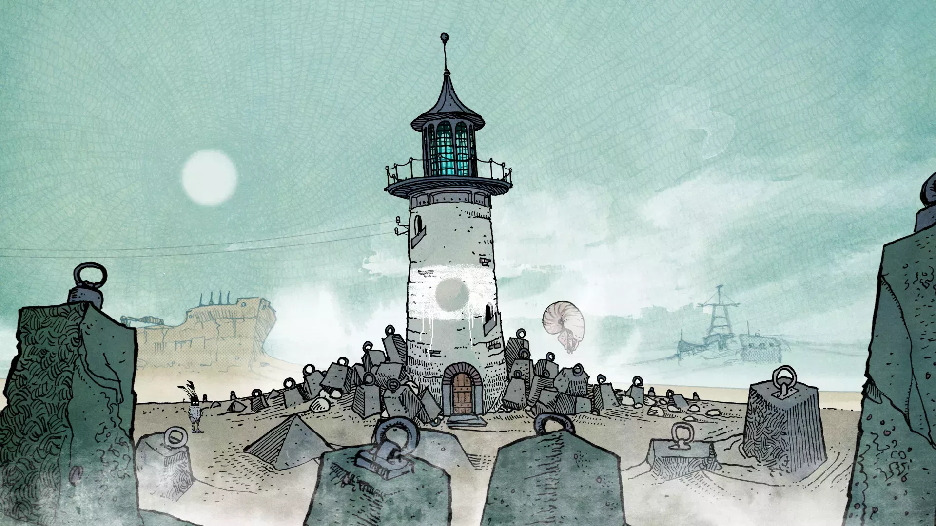 Slice of Sea quiere que apuntes y hagas clic en cada centímetro de sus paisajes ilustrados a mano