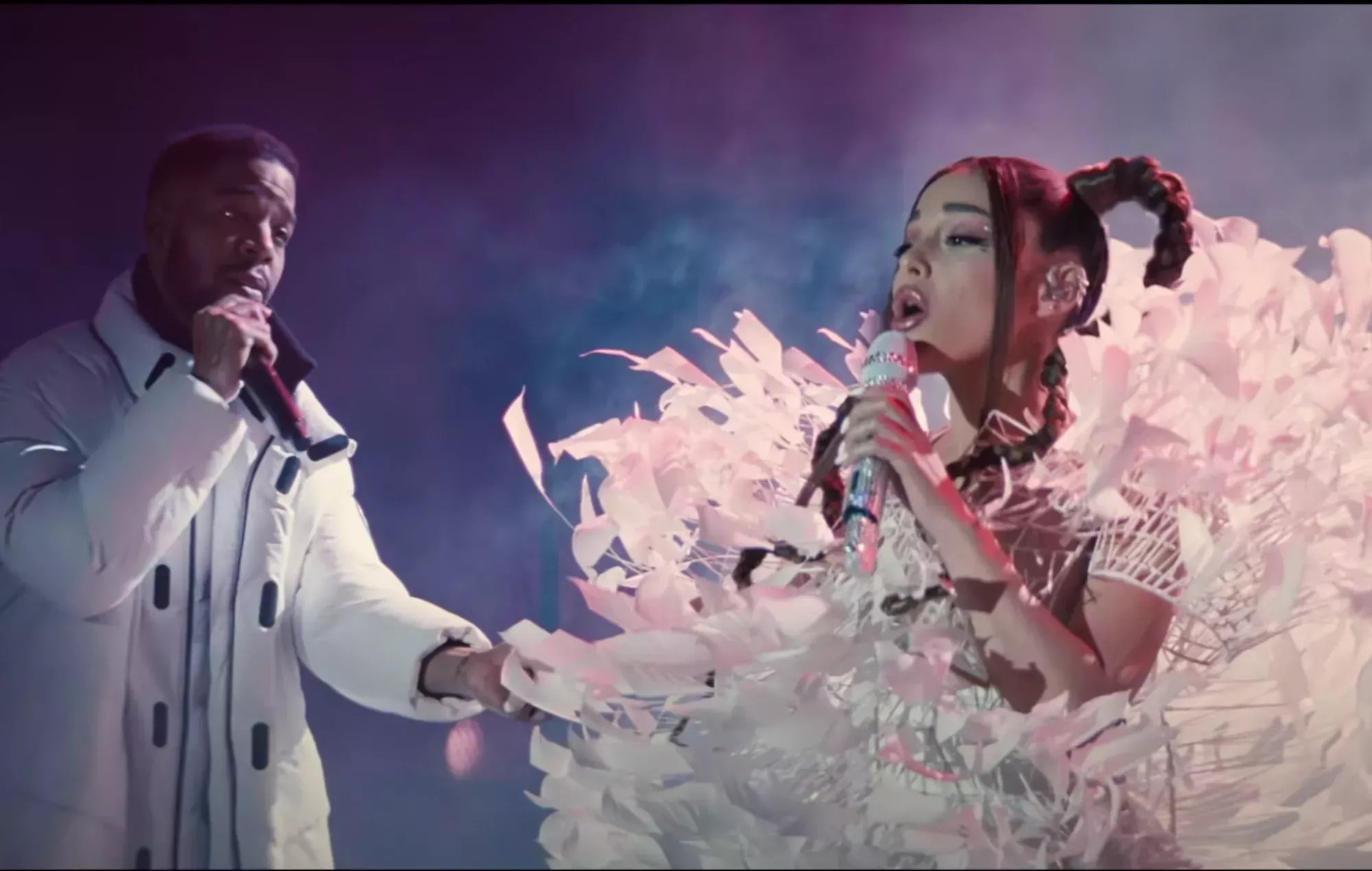 Ariana Grande improvisó el himno pop apocalíptico de 'Don't Look Up'