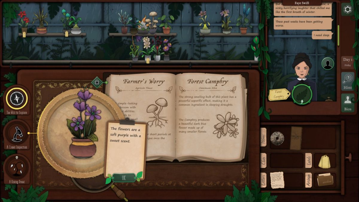 Conviértete en un detective de plantas en este juego de rompecabezas de la tienda de botánica oculta la próxima semana