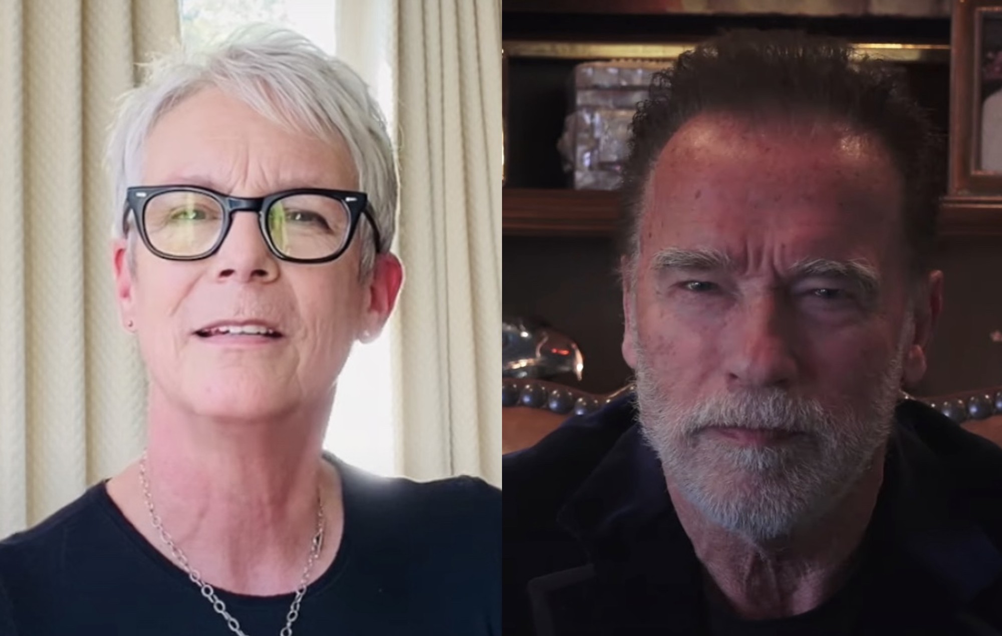 Jamie Lee Curtis y Arnold Schwarzenegger únicos famosos que asistieron a la ceremonia de los Globos de Oro 2022