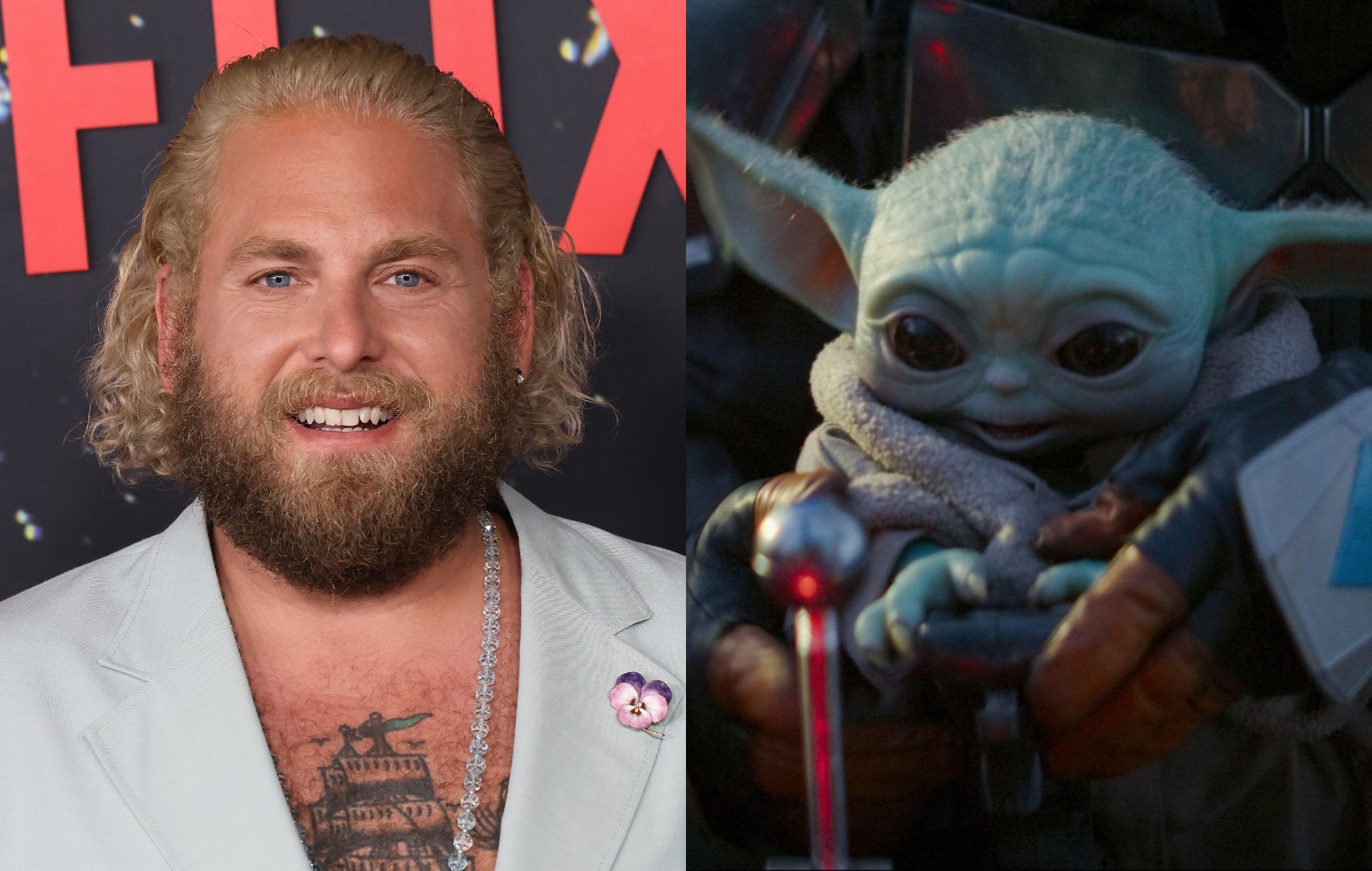 Jonah Hill revive la "disputa" con Baby Yoda por un ojo morado