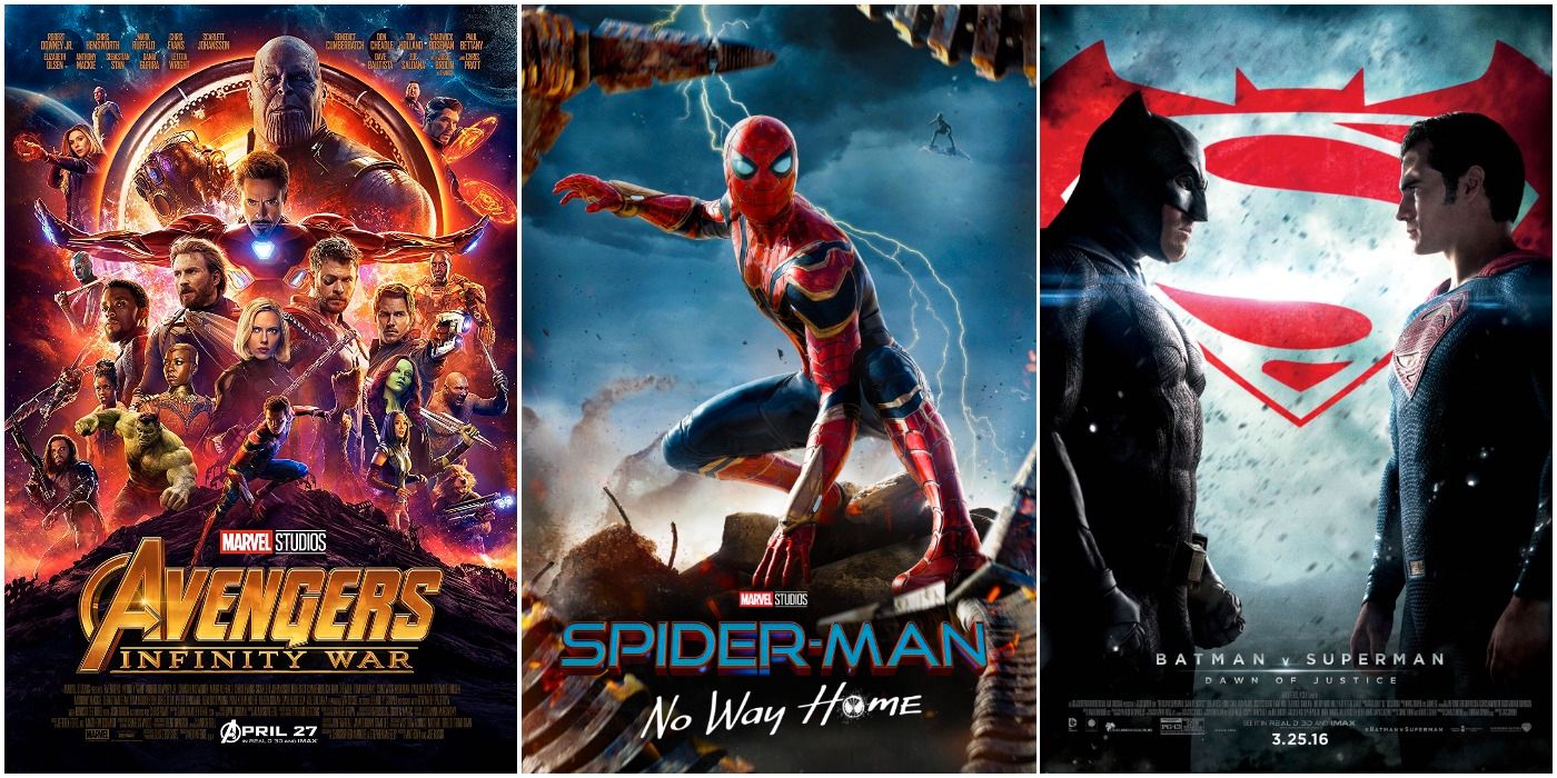 Los 10 años con más estrenos de películas de superhéroes, clasificados