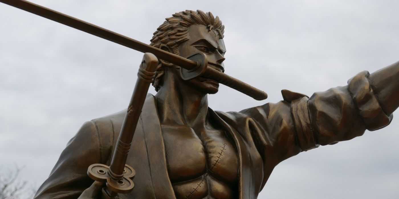 One Piece: Estatua de Zoro en la ciudad natal del creador de la serie