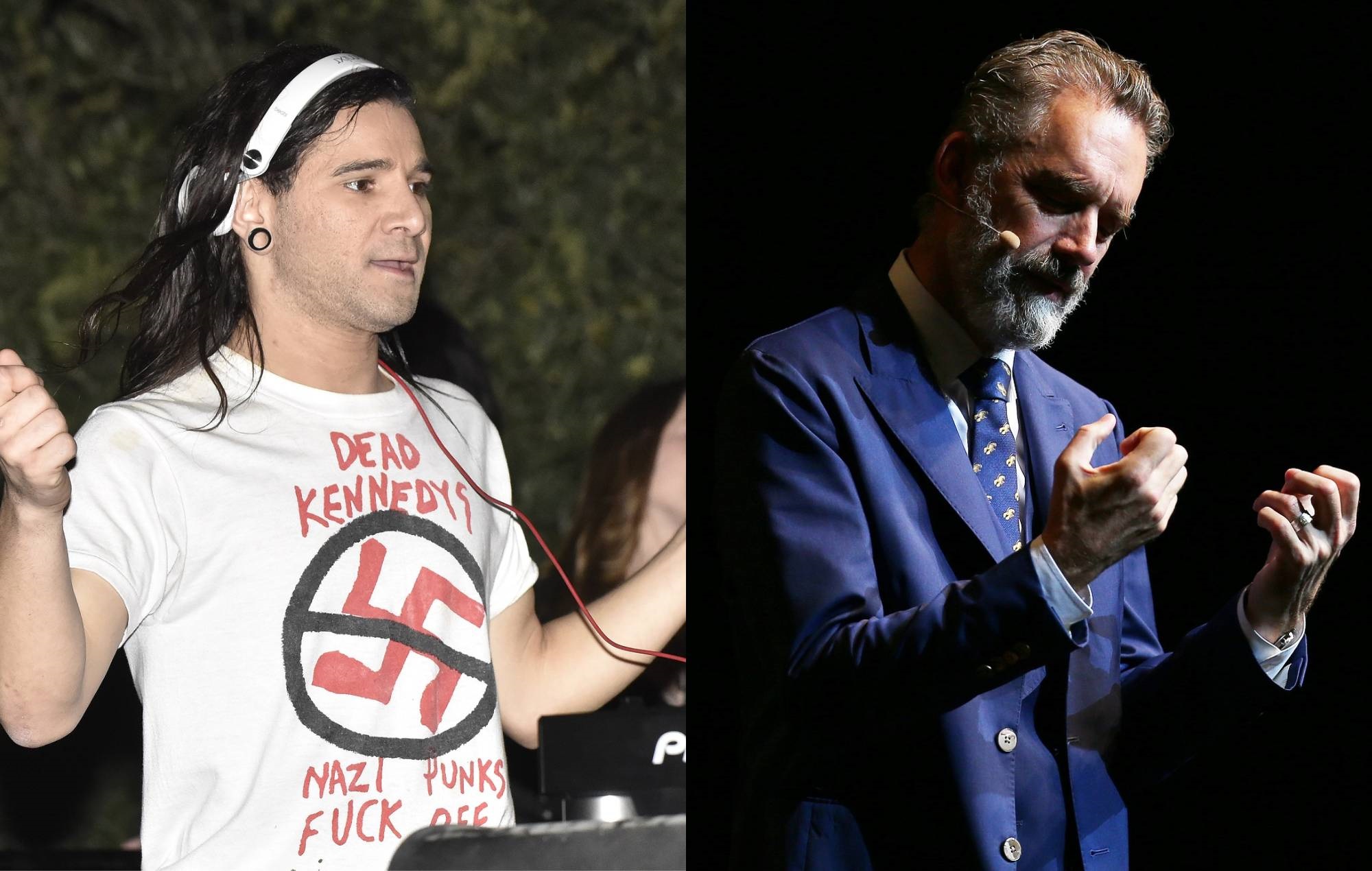Skrillex fotografiado con el académico de derechas Jordan Peterson