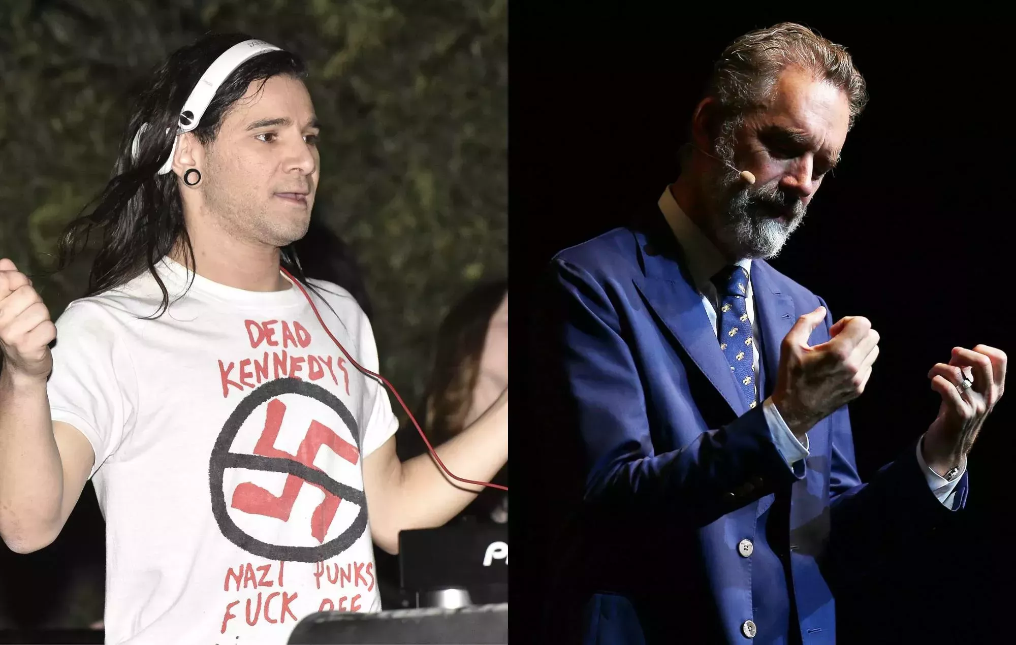 Skrillex fotografiado con el académico de derechas Jordan Peterson