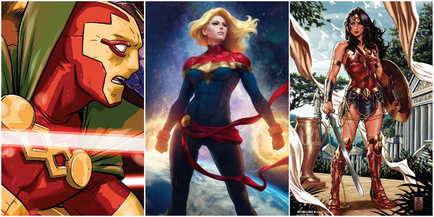 10 Héroes de DC más fuertes que el Capitán Marvel puede vencer