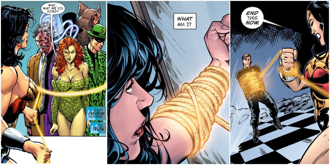 10 personajes con los que Wonder Woman usó el lazo de la verdad (y por qué)