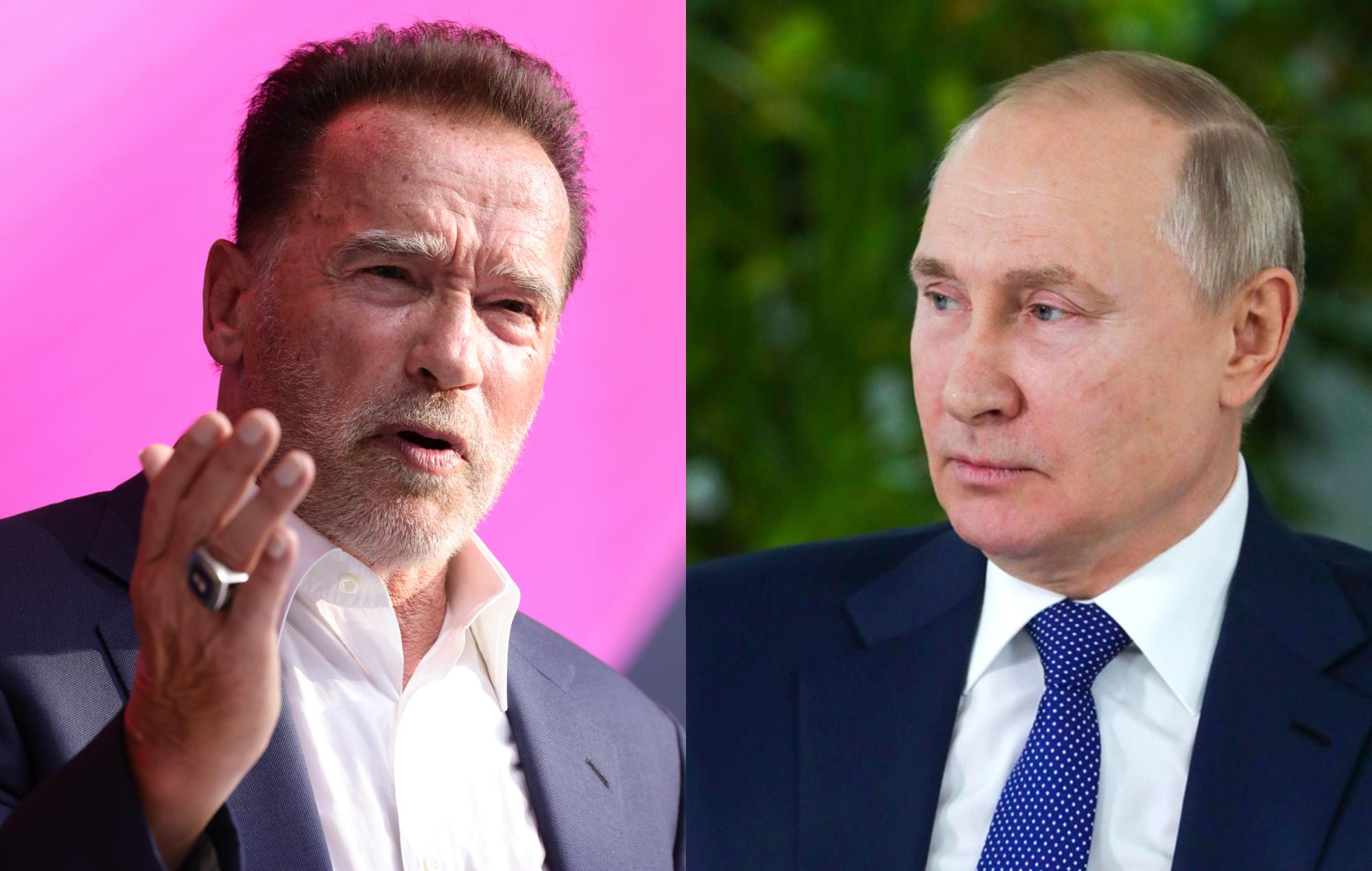 Arnold Schwarzenegger pide a Vladimir Putin que "pare esta guerra"