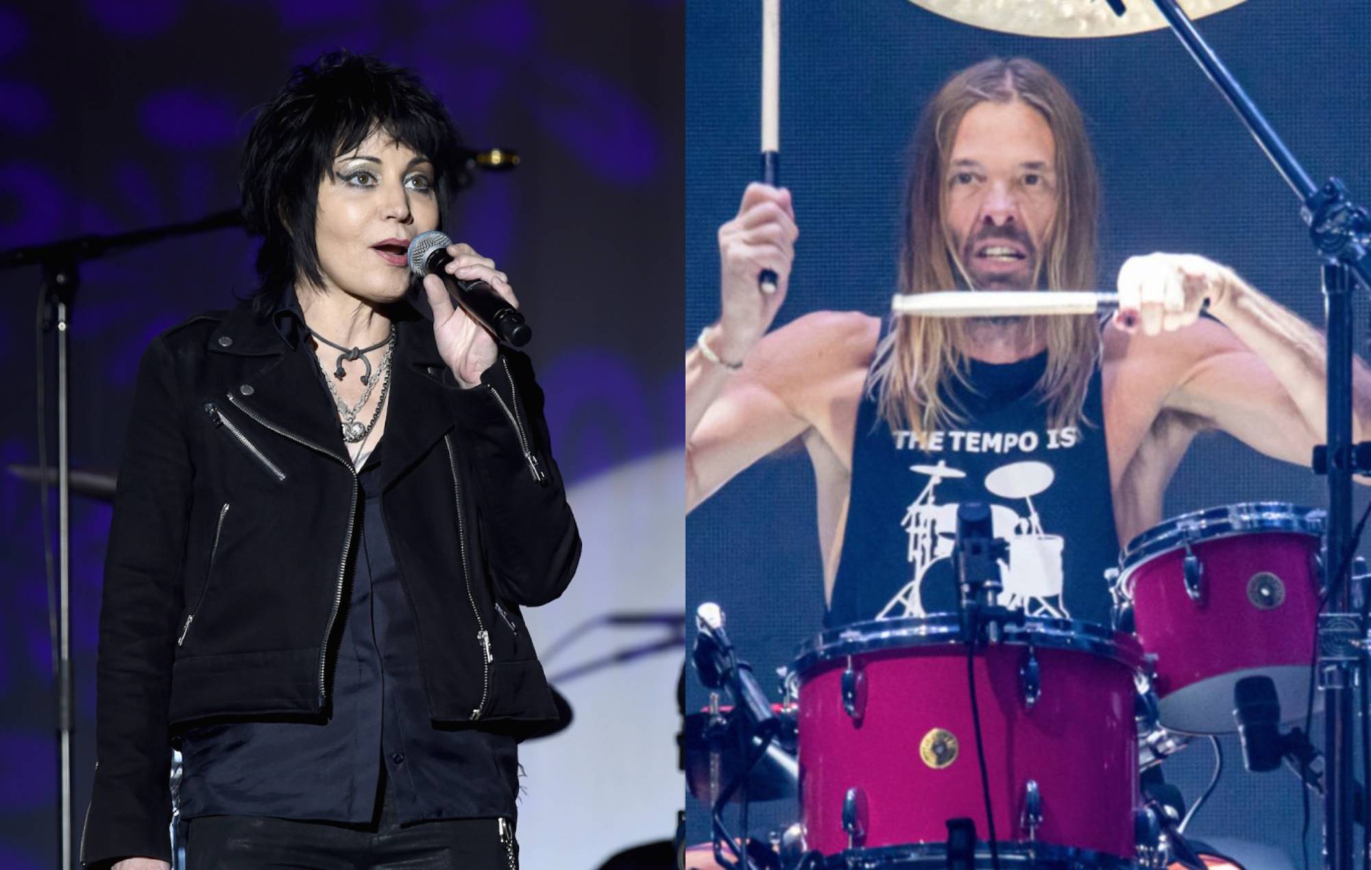 Joan Jett rinde un emotivo homenaje a Taylor Hawkins en el escenario