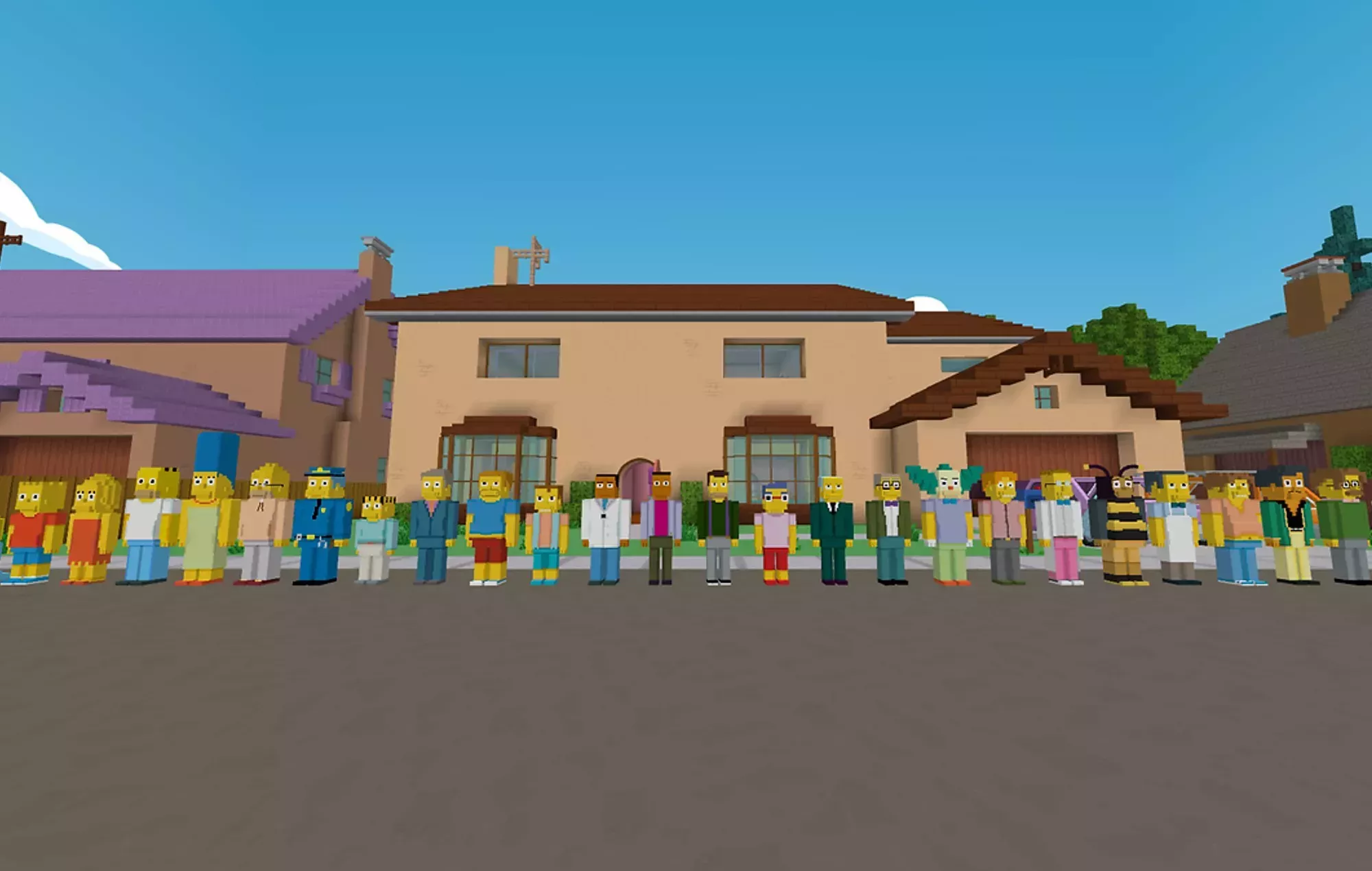 Un equipo de jugadores de 'Minecraft' recrea la ciudad natal de 'Los Simpson', Springfield
