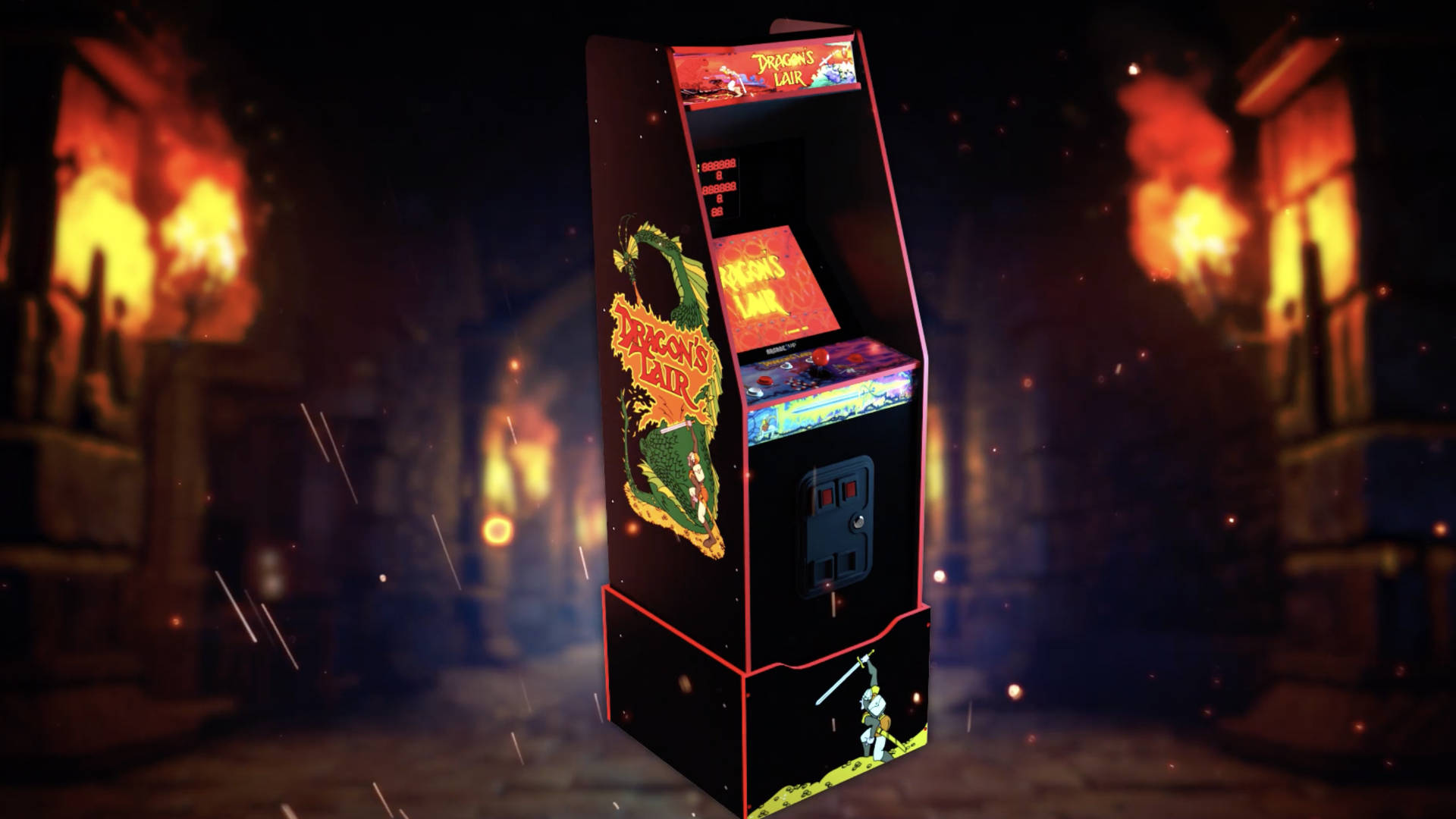 Vuelve a los días de gloria del LaserDisc con el nuevo gabinete Dragon's Lair de Arcade1Up