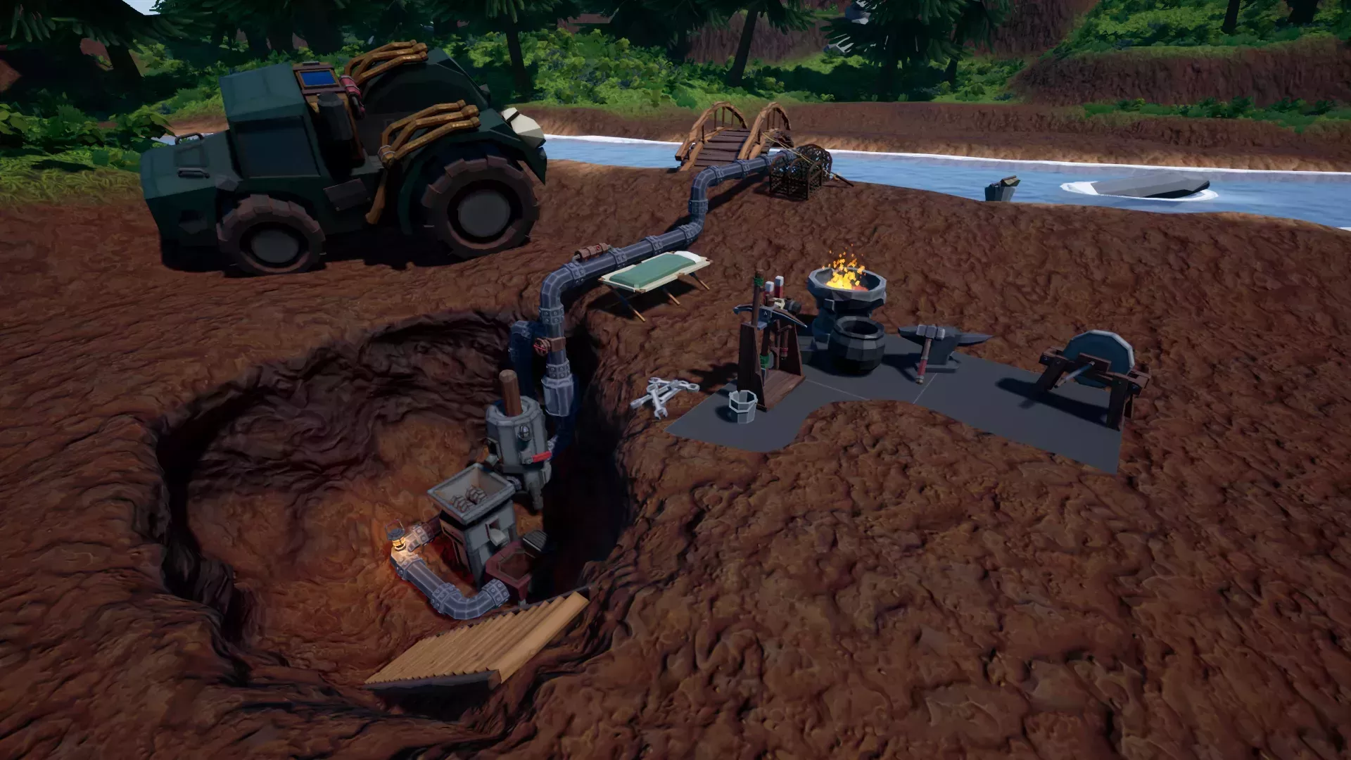 El sandbox minero Hydroneer cuenta ahora con multijugador, vehículos y una optimización del código