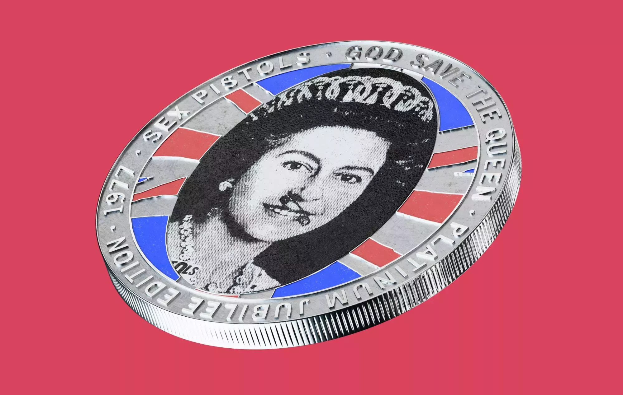 Lanzamiento de la moneda conmemorativa de Sex Pistols 'God Save The Queen' para el Jubileo de Platino