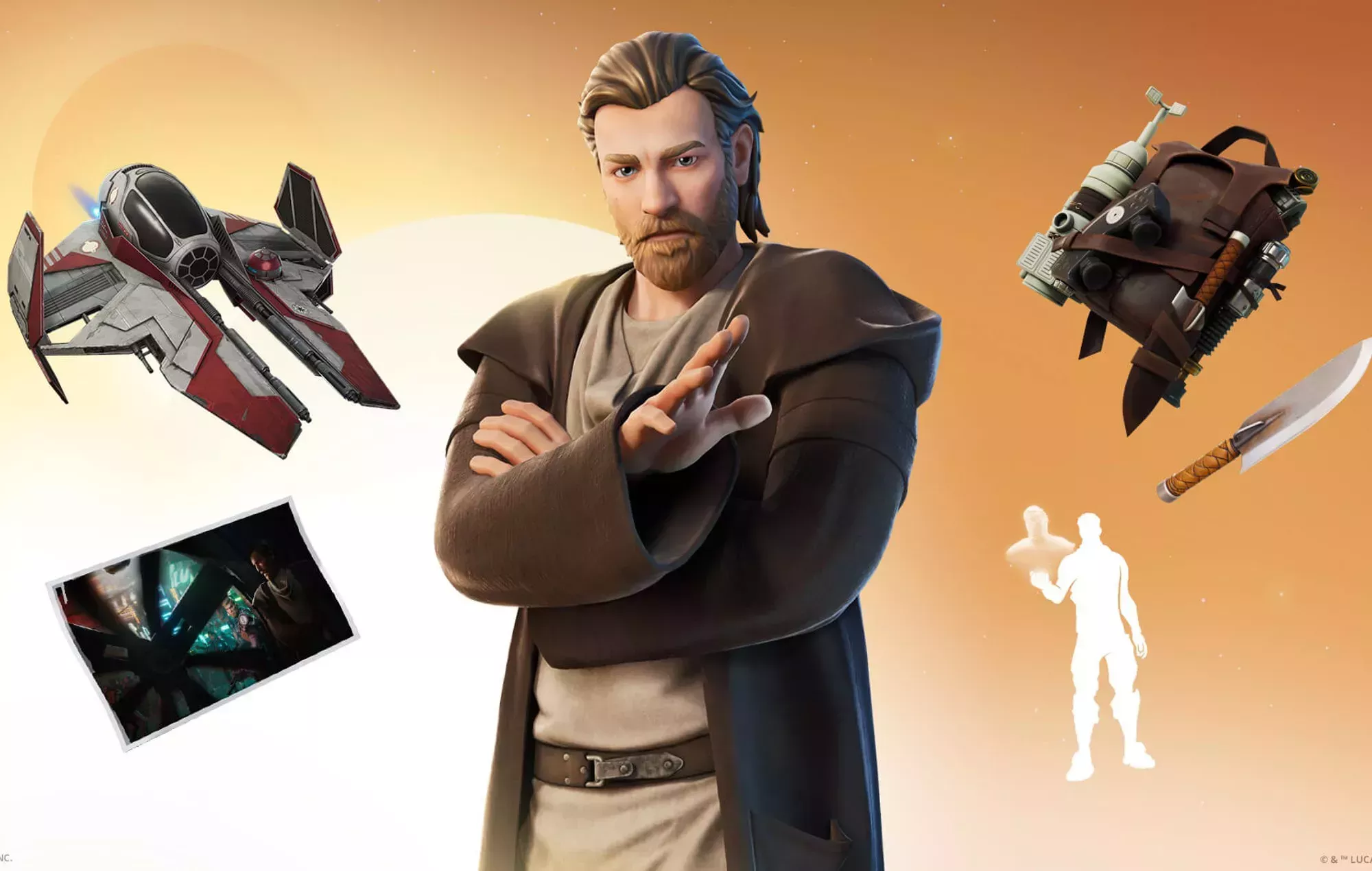 Obi-Wan Kenobi salta a la fuerza en 'Fortnite'