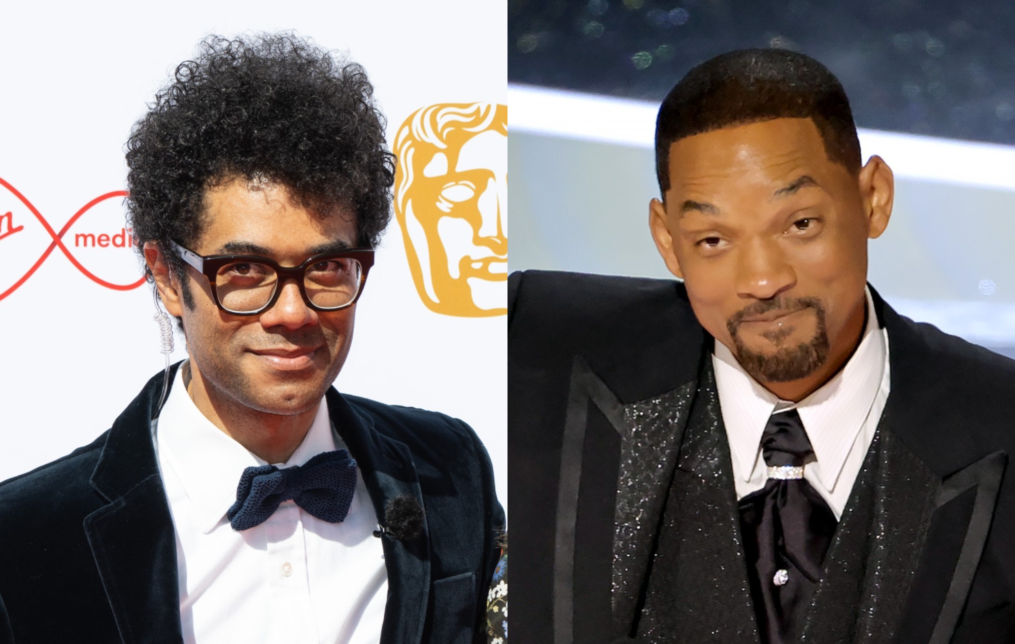 Richard Ayoade se burla de la bofetada de Will Smith en los Oscars durante el monólogo de los BAFTA