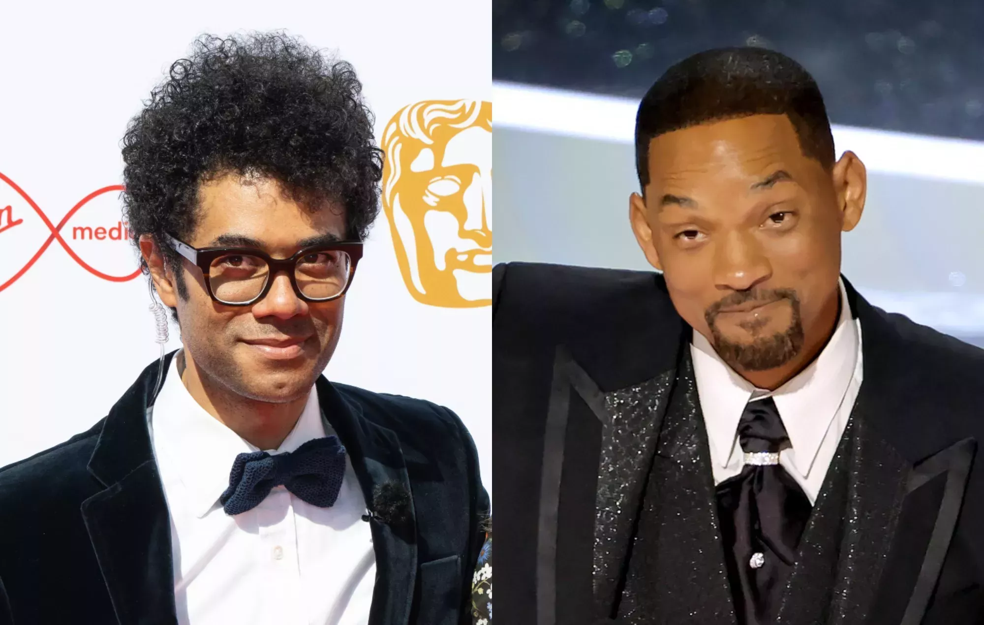 Richard Ayoade se burla de la bofetada de Will Smith en los Oscars durante el monólogo de los BAFTA