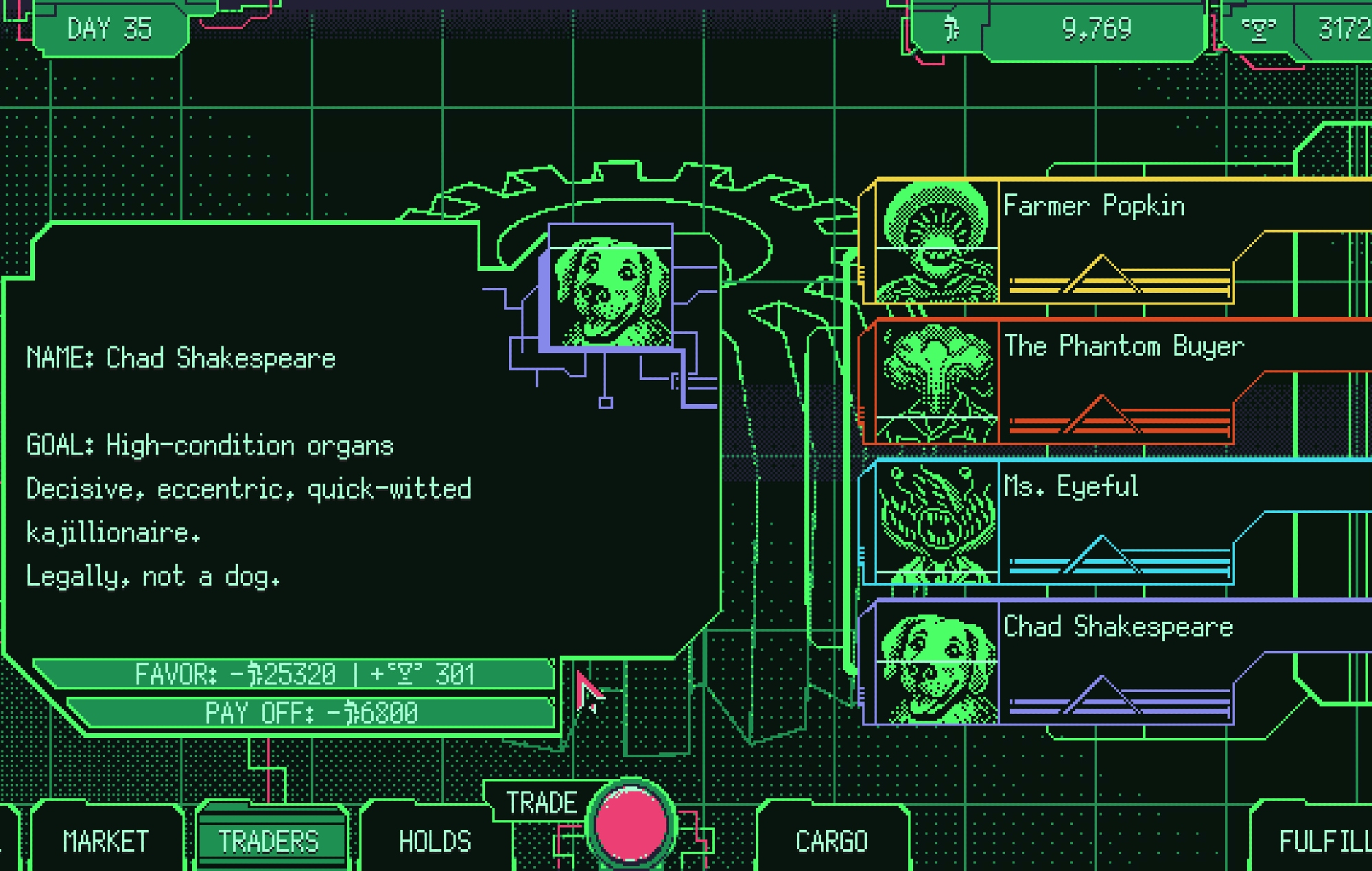 'Space Warlord Organ Trading Simulator' se lanza en la Switch