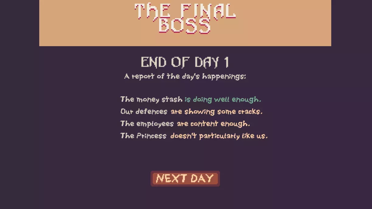 The Final Boss es un cuento gratuito, al estilo de Papers, sobre la monotonía de dirigir un imperio del mal