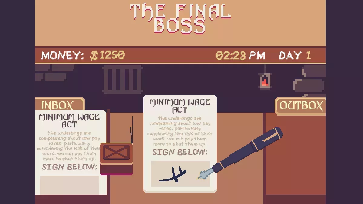 The Final Boss es un cuento gratuito, al estilo de Papers, sobre la monotonía de dirigir un imperio del mal