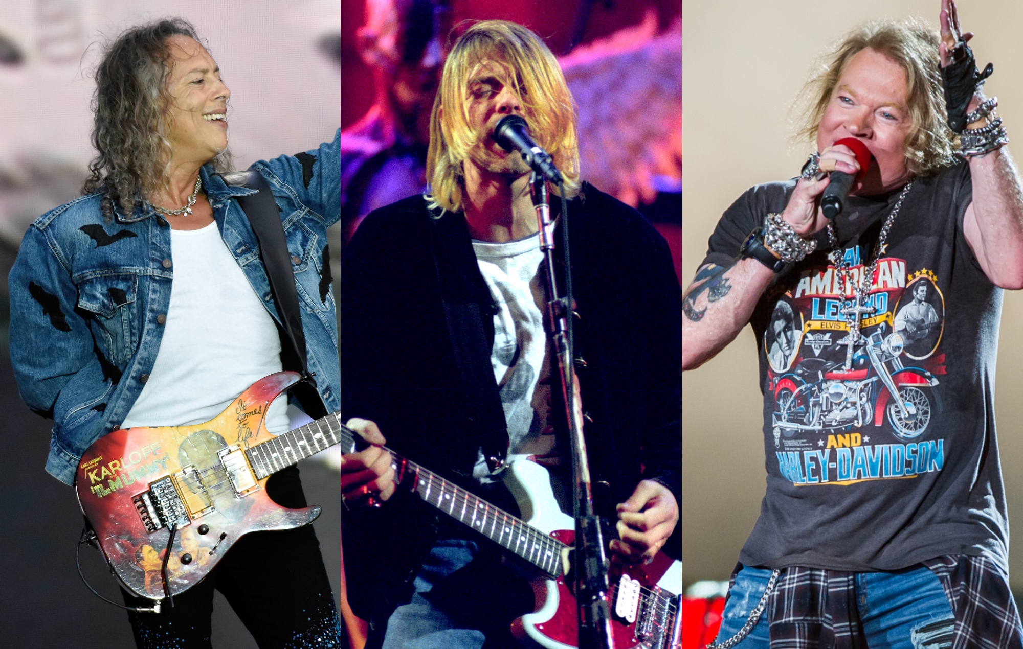 A Kurt Cobain no le gustaba lo que Guns N' Roses "representaba", dice Kirk Hammett de Metallica