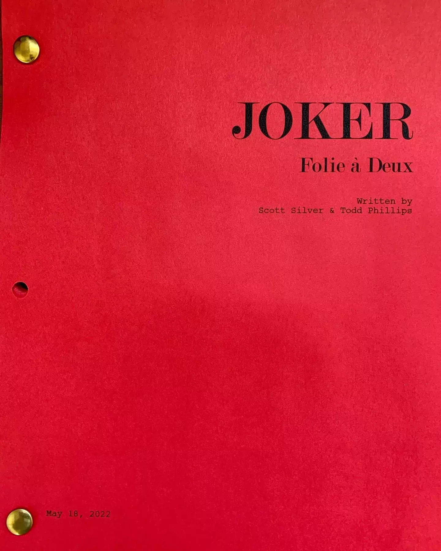 Guión y título de Joker 2 compartidos por el director Todd Phillips