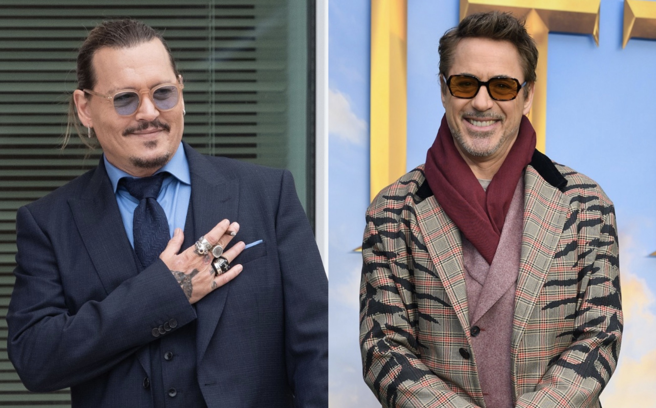 Johnny Depp celebró el veredicto del juicio de Amber Heard con una llamada FaceTime de Robert Downey Jr.