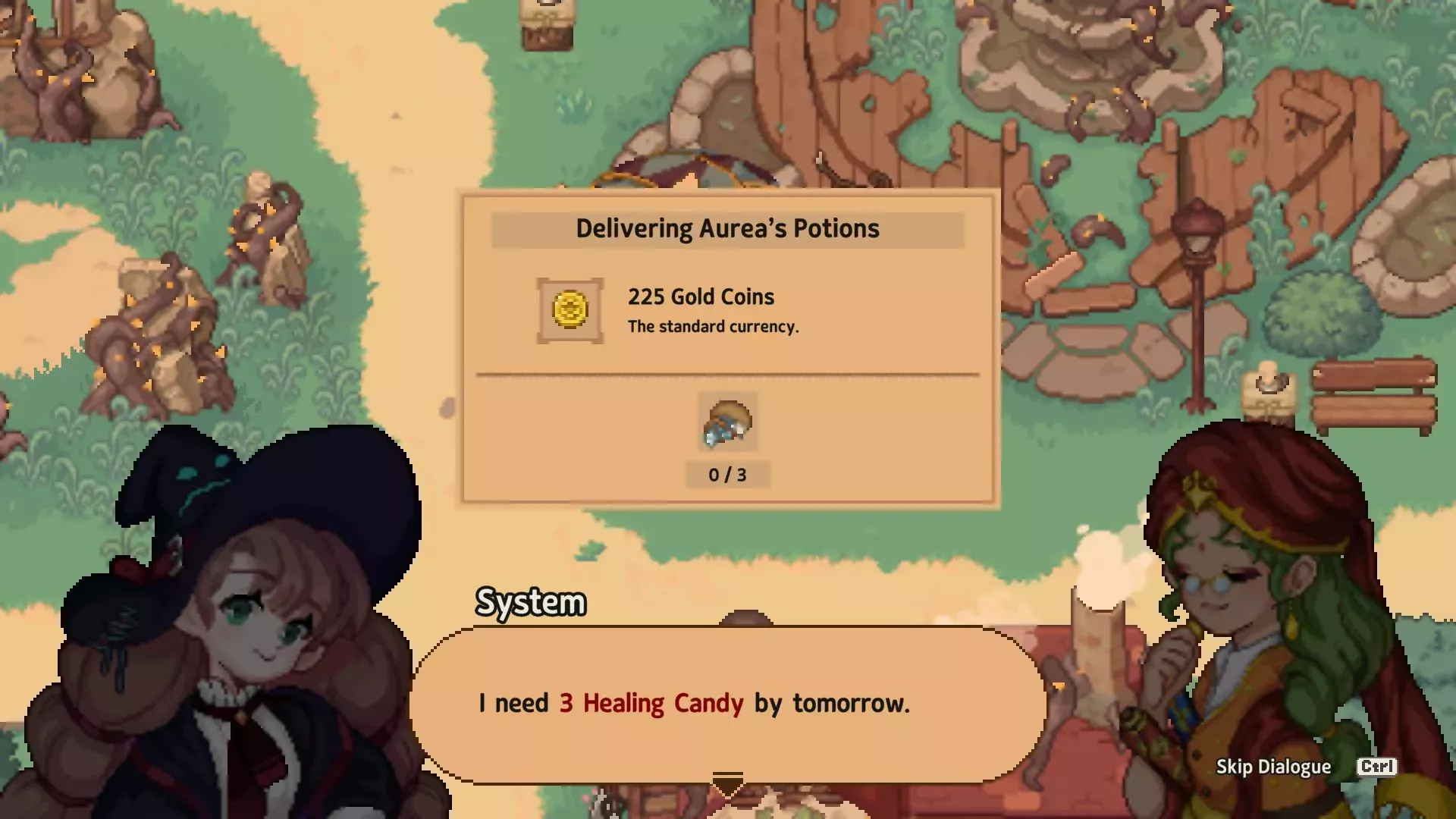 Little Witch in the Woods tiene un sombrero que habla, pero no tiene el encanto de Stardew