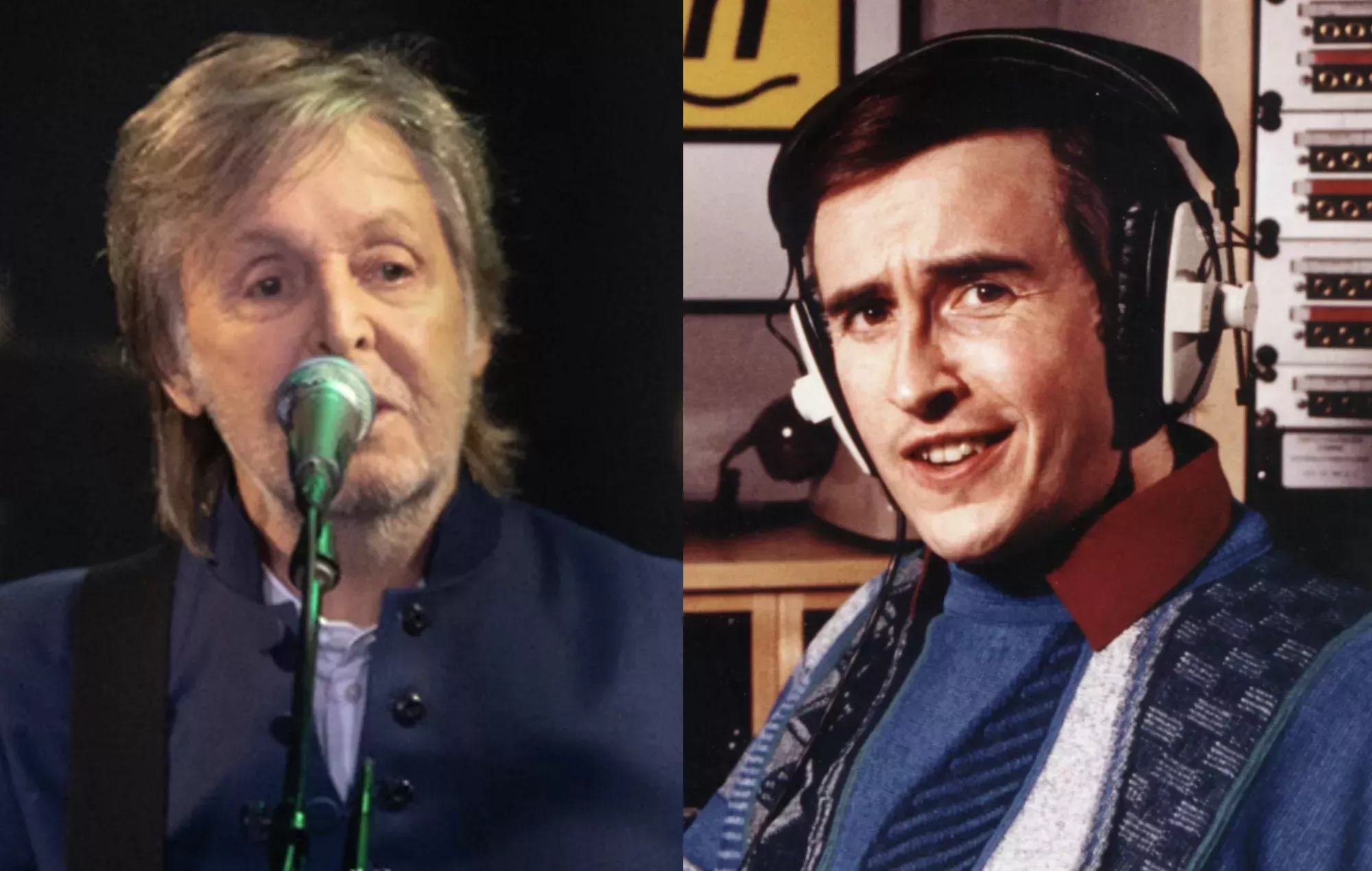 Steve Coogan cita la famosa frase de Alan Partridge sobre los Beatles al ver a Paul McCartney en Glastonbury