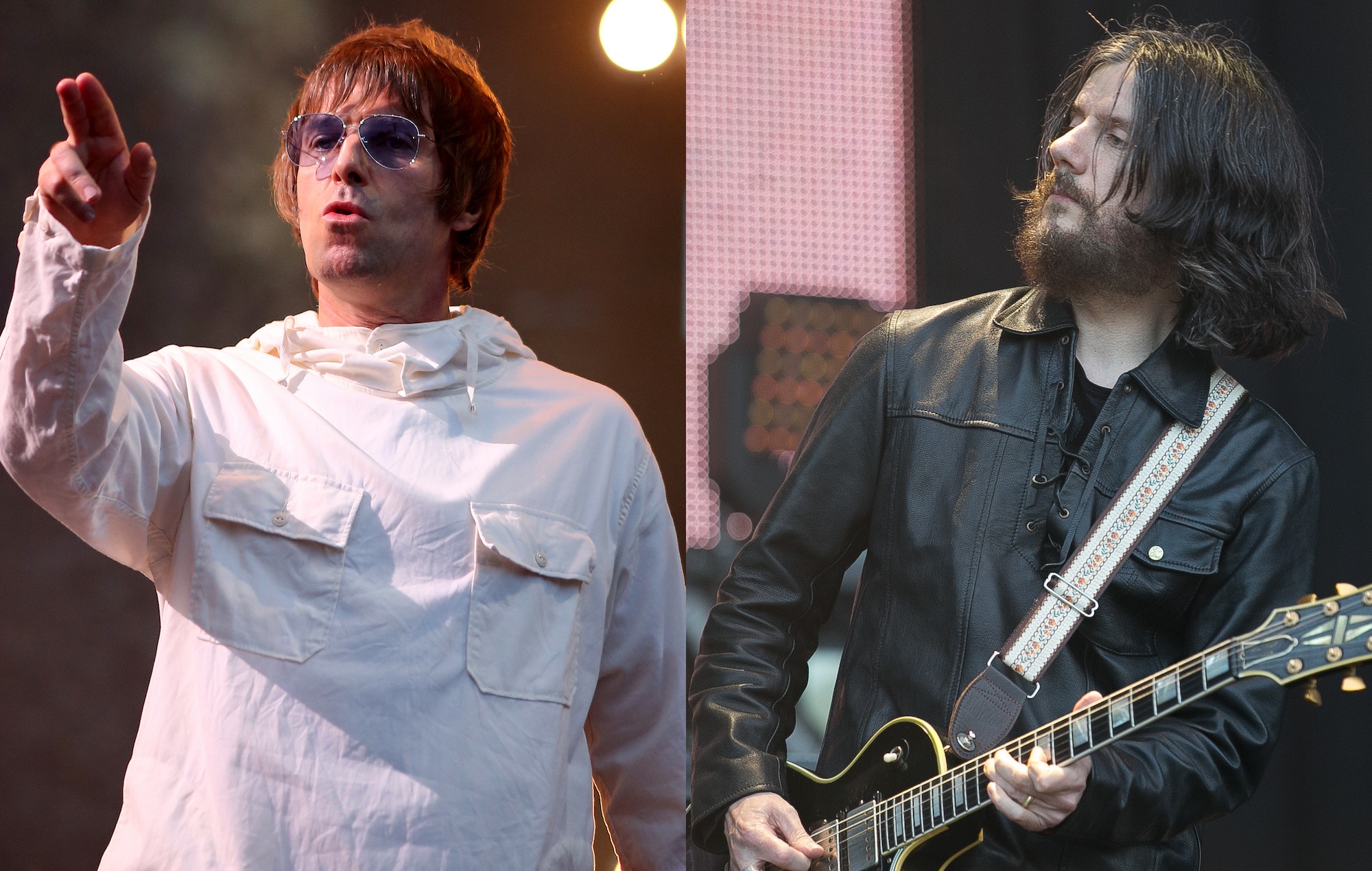 Vea a John Squire unirse a Liam Gallagher en el escenario de Knebworth