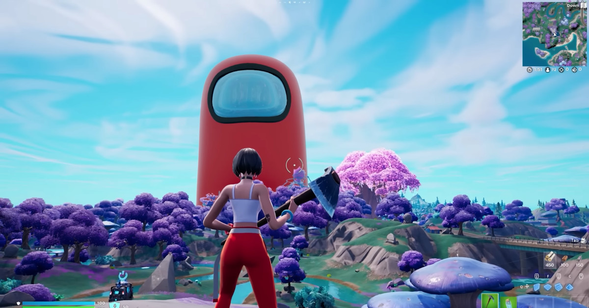 YouTuber diseña versiones de Fortnite realmente malditas de los compañeros de Among Us